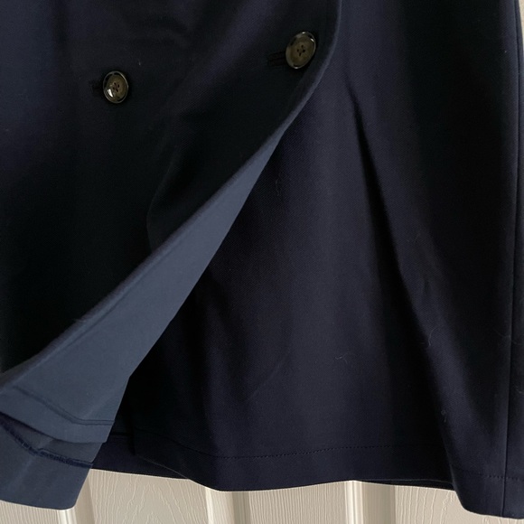 Banana Republic Navy Front Button Pencil Skirt (size 6) - Picture 3 of 10